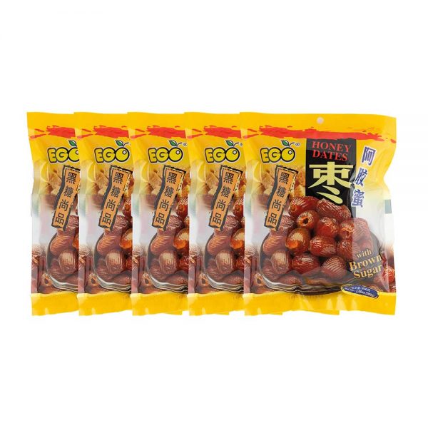 Dried Fruit Snacks | EGO Honey Dates – Brown Sugar (Box 5x200g)