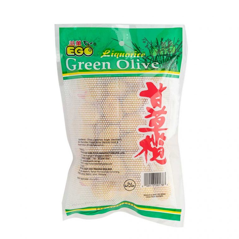 EGO Liquorice Green Olives 300g - EGO Foods