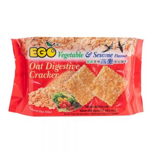 EGO Oat Digestive Crackers – Vegetable & Sesame Flavour 240g