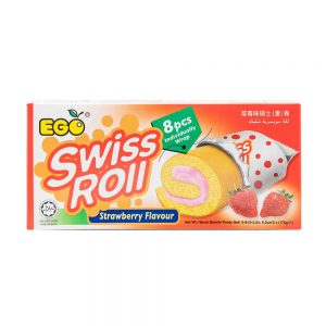EGO Swiss Roll – Strawberry Flavour 176g